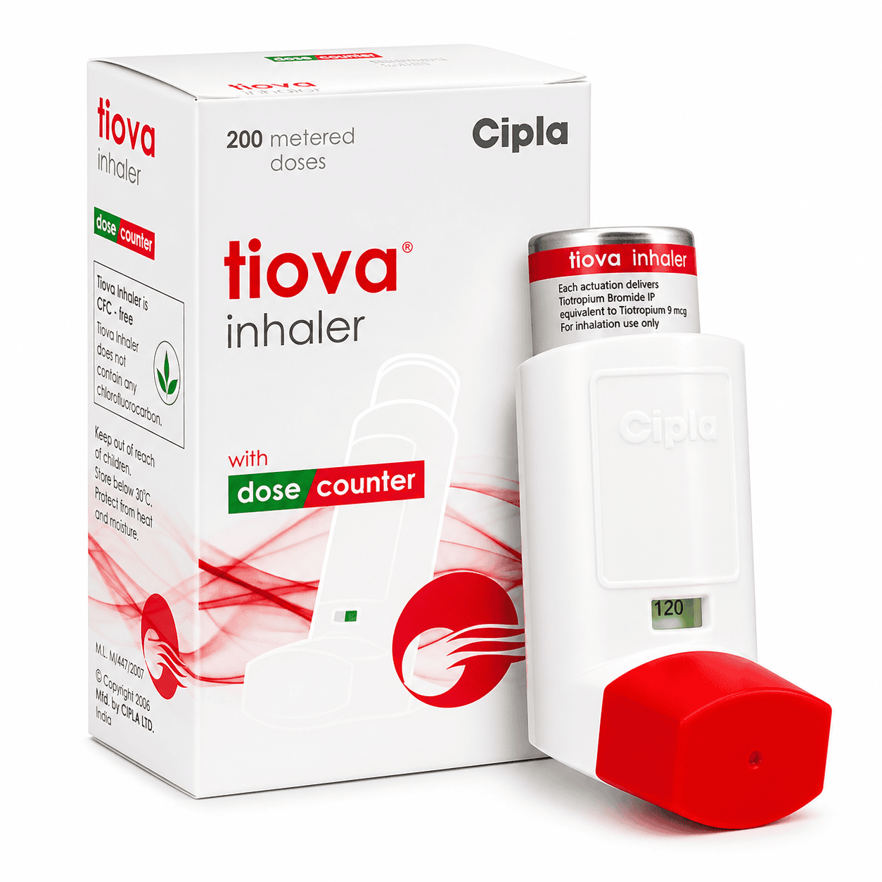 Red and White Inhaler - Genify International
