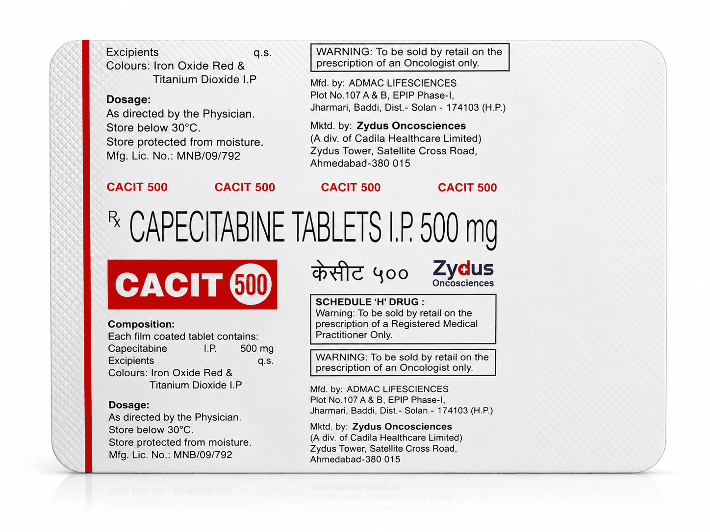 Cacit 500Mg Tablet - Genify International